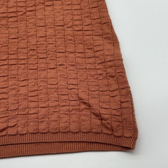 Free People FP Beach Short N Sweet Size Large Ambered Coral Sweater Minidress - Picture 3 of 15